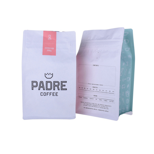 Sac de café de surface noir mat avec fond de boîte compostable