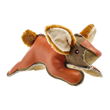 tough fox shape dog toys for small dogs