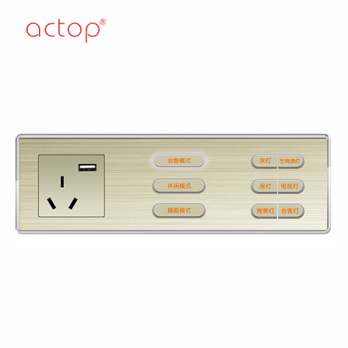 ACTOP nuevo diseño Smart hotel switch socket 2018