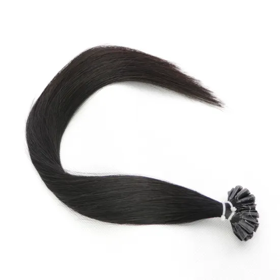 Manufacturers Black White Color Straight Yak Colored Cuticle Aligned Virgin 36 Inch Remy Cuticle U Tip Hair Extensions Human Hai