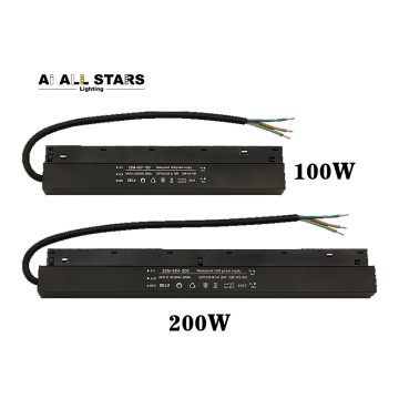Aksesori Sistem Pencahayaan Trek Magnetik dengan Spotlight Recessed, Track Corner Connector &amp; 48V Transformer