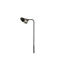 Black Nordic bedside floor lamp