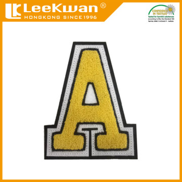 patches product type and eco-friendly,handmade feature football chenille letters patch