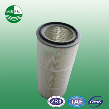 High efficiency polyester air filter cartridge