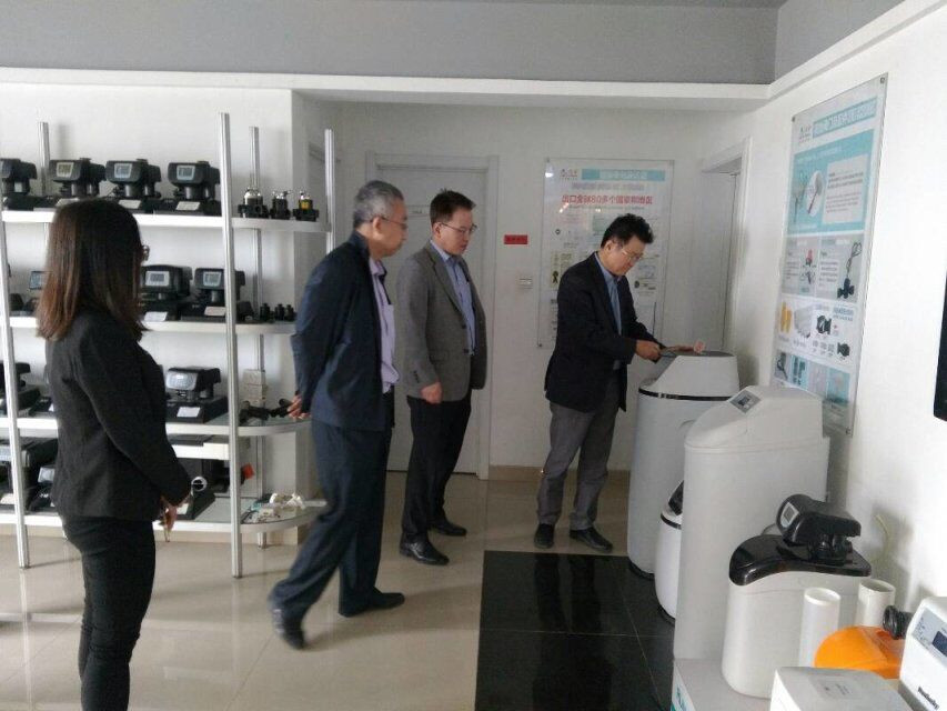 Korea customer visiting our home water softener Korea customer visiting our home water softener