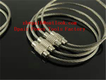 Stainless-Steel-Wire-Key-Ring-Key-Chain--Key-Holder