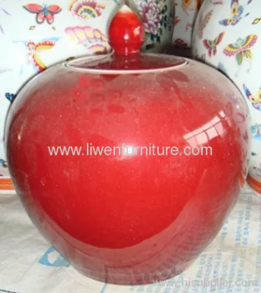 Antique Pottery Red Vase 
