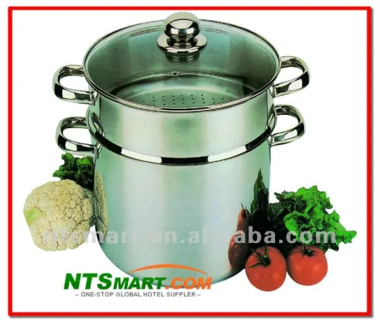 Stainless steel two / double layers steamer