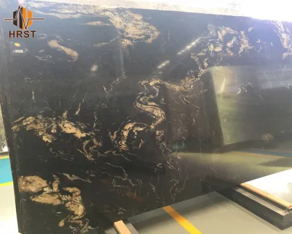Brazilian Cosmic Black Granite Kitchen Countertops