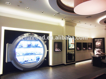Funroad Tempered Glass watch display counter with LED light