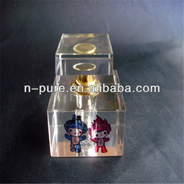 Cube Transparent Crystal Perfume Bottle