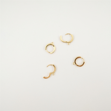 Boucles d'oreilles de trèfle en or 14 carats de haute qualité pour femmes - bijoux européens
