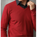 Sweaters de suéteres para hombres Tops de cuello en V