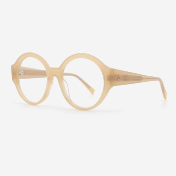 Round bevel Elegant Female Optical Frames 23A3036