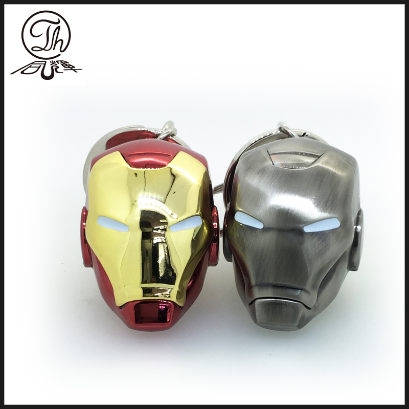 The Iron Man Helmet metal key rings