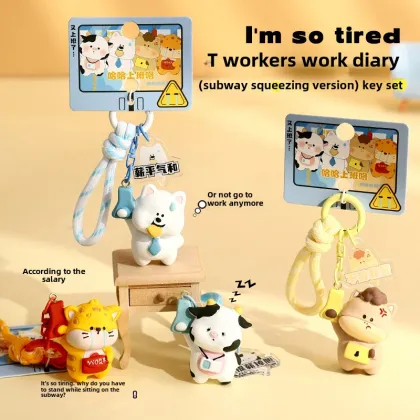 Cute Pet Squeeze Keychain - Creative Office Buddy Gift