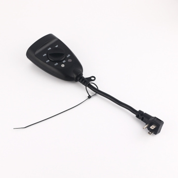 ETL Certified American Cable Electronic Timer for Cord Socket with Automatic Power Off and Leakage Protection
