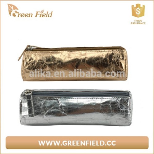 Washable metal golden kraft paper pencil cases