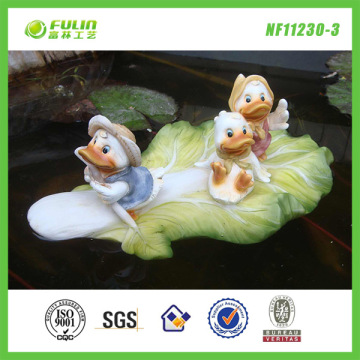 Polyresin PU Garden Pond Duck Water Floater (NF11230-3)