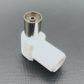 Plastic Right Angle TV PAL Female Coaxial Connector