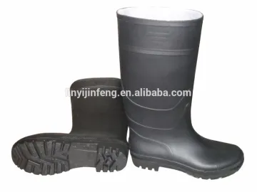 Comfortable work pvc boot safety boots with steel toe shoes