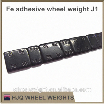 Black color fe adhesive wheel balance weight
