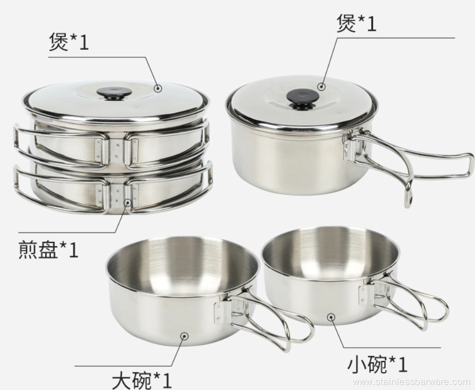 Stainless Steel Camping Kitchen Kit for Couples