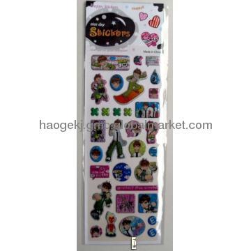 Popular shaped puffy sponge sticker