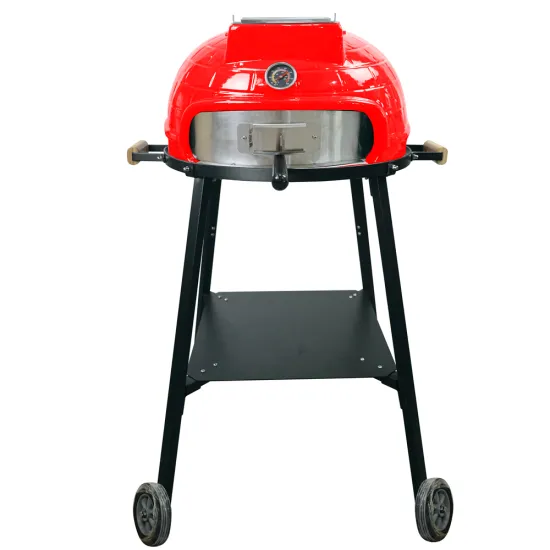Auplex Commercial Charcoal BBQ Ceramic 21 Inch Wood Fired Steel Pizza Oven