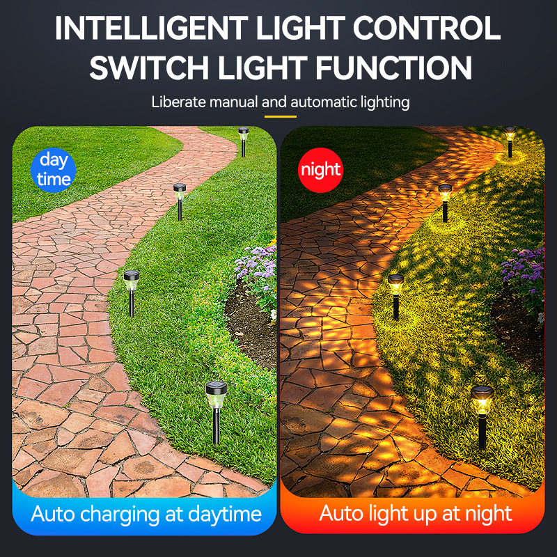 Light Control Solar Garden Lamp