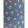 Dots Flower Rayon Challis 30S Printing Woven Fabric