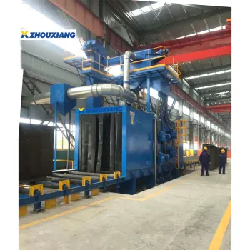 Rust Removal H Beam Cleaning Shot Blasting Machine