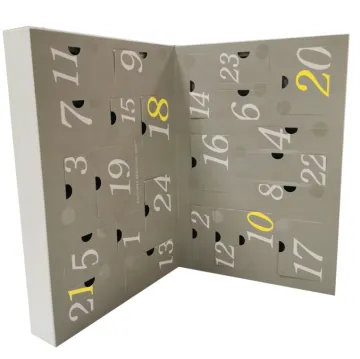 Christmas advent calendar skin care luxury paper box
