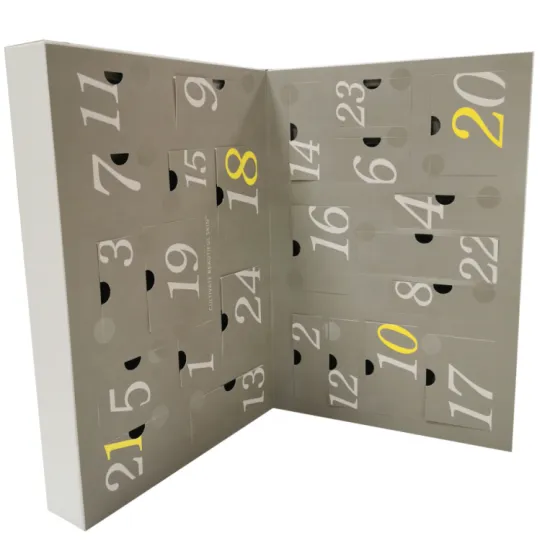 Christmas advent calendar skin care luxury paper box