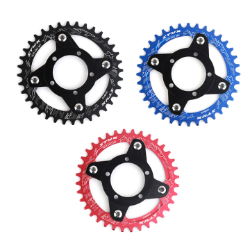 Replacement Chain Wheels for Bafang Mid Drive Motor Kits: 32T, 34T, 36T, 38T in Red, Blue, and Black for Electric Bicycles