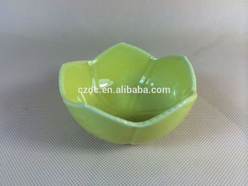 enamel ceramic candy dish in flower shape