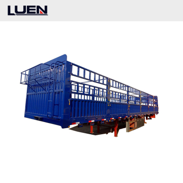 China Factory Heavy Duty 40 Ft Fence Semi Trailer with 600mm Platform Height