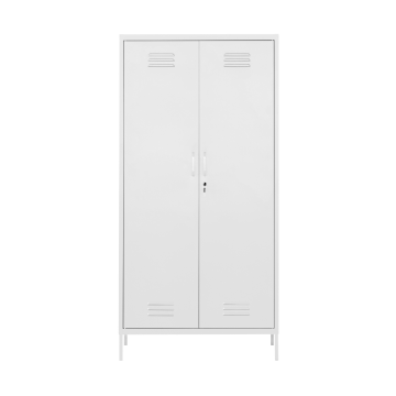 Standing White 2 Door Armoire Wardrobe Closets