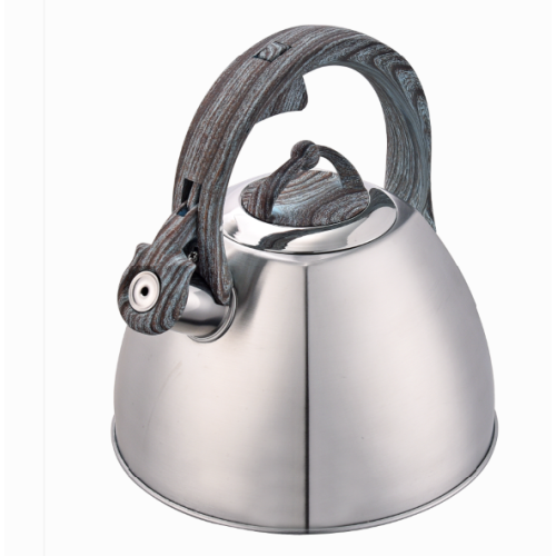 grey soft touch handle stainless steel whisling Kettle