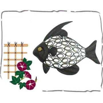 Metal wall art decorative fish