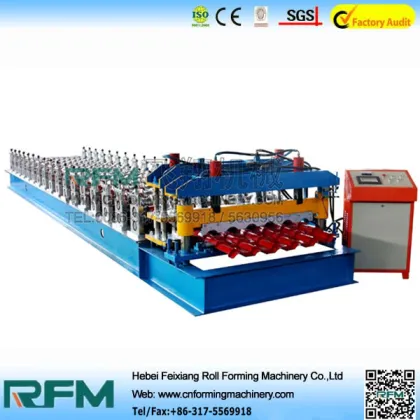 Colored Steel Glazed Roofing Tiles Machine