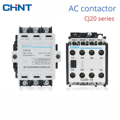 Chint Electric AC Contactor CJ20 40 220V Long Service Life Magnetic Contactor