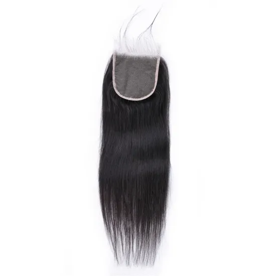 Wholesale Brazilian Virgin Hair Closure Unprocessed Transparent Lace Closure 4*4 Human Hair