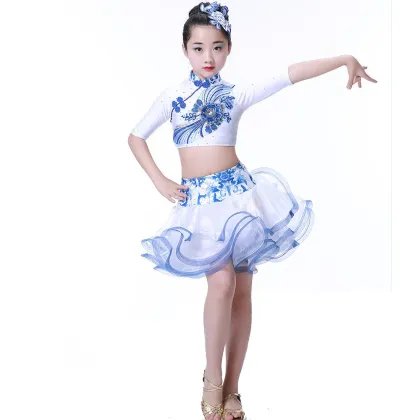 Children Girl Latin Dance Dress /Latin Dance Kids/New Style Latin Dance Costumes