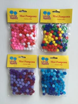 mini pom pom activity set