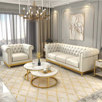 Ensembles de canapés en tissu de meubles de maison de luxe de style européen