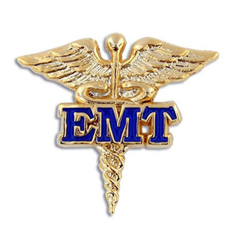 Gold And Blue Medical Enamel Lapel Pin
