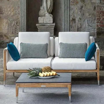 High-end Teak Wood Patio Garden Sofa Set