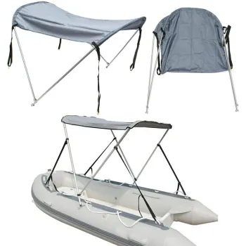 Heavy Duty Waterproof Bimini Top for Inflatable Boats and Pontoon Boats