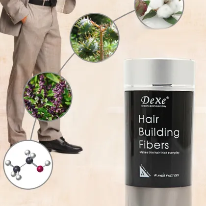 Hair Building Fibers 22g Keratin Plant Fiber Applicator Anti Loss Thickening Hair Growth Powder Fibers intertwine with